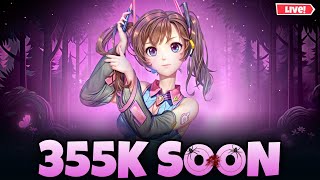 🔴Live Road To 355K Subscribers 🗿 Garena Free Fire [upl. by Nickolai]