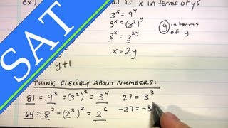 SAT  Exponents  Fundamentals II [upl. by Eicyac]