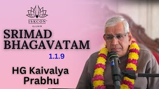 Srimad Bhagavatam 119  HG Kaivalya Prabhu  17 Nov 2024 [upl. by Ormiston514]