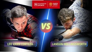 LEE VANN CORTEZA VS LANDON HOLLINGSWORTH  2024 HANOI OPEN billiards 9ballpool highlights hanoi [upl. by Tedie]