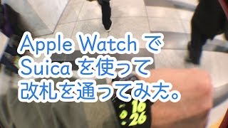 【Apple Watch 2】Suicaを使って改札を通ってみた [upl. by Innad397]