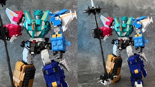 New Transformers Iron Factory Combiner Team Legends Liokaiser First Coior Image [upl. by Lebiralc]