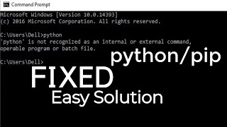 Python is Not Recognized as an Internal or External Command  Easy Solution  Fixed by Code Band [upl. by Diane]