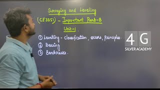 Surveying and Levelling Important Questions CE3351 Anna University Sem 3 Exam Feb 2024 [upl. by Navonoj]