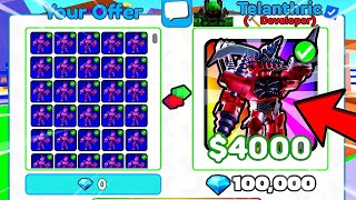 🤑I Traded All Mech Bunny Titan Godly for this ULTIMATE UNIT Offer🔥 Toilet Tower Defense [upl. by Gabriello]