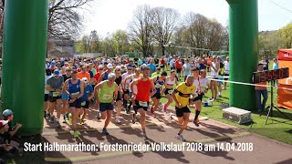 Start Halbmarathon Forstenrieder Volkslauf 2018 am 14042018 [upl. by Barbara-Anne]