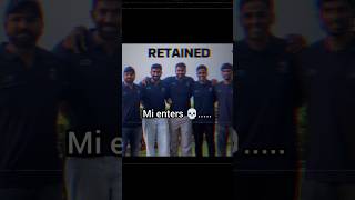 Mi retained players 💀🥶prapanj editzshorts cricket [upl. by Terrijo]