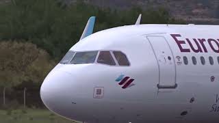 TAKEOFF  Eurowings  Airbus A320  Berlin Airport Takeoff 2024 [upl. by Pollitt]