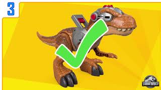 How to assemble the Imaginext Jurassic World Jurassic Rex  Instructional video [upl. by Akienat]