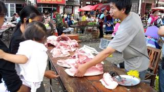 China A Colorful Market in Yunnan Around Dali [upl. by Erdnuaed695]