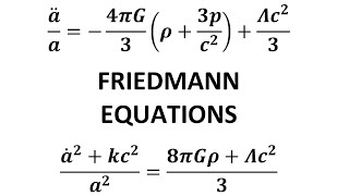 Friedmann Equations From The Einstein Field Equations  Friedmann Equations Derivation  FLRW Metric [upl. by Daile]