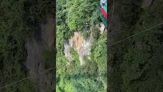 Bungee Jumping With Rope In Beautiful Place What A Cool Jump😂funny extreme [upl. by Pliam623]