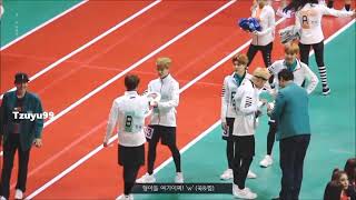 JUNGKOOK 전정국 BTS AND TZUYU TWICE moments at ISAC2016Tzukook moments [upl. by Mortie]