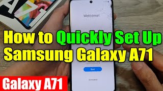 ⚡ Fast Samsung Galaxy A71 Setup Guide  Start Using Your Phone Instantly [upl. by Olivier]