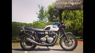 Triumph Bonneville Upgrades Mods Review [upl. by Farmann]