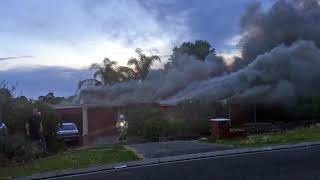 Rousillion Promenade Old Reynella  House Fire 91117 [upl. by Edmea]