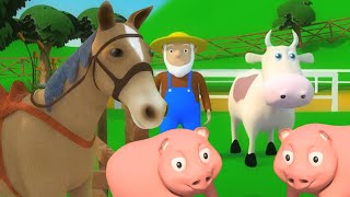 Old Macdonald Had A Farm  More Animal Cartoon and Songs for Kids [upl. by Alberik]