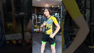 Sao mà đỡ được TracyHuynhOfficial viral Shortvideo kungfu trending training action funny [upl. by Yirinec]