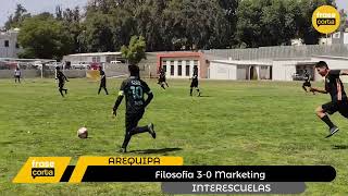 INTERESCUELAS UNSA Filosofía 30 Marketing Liga 3 [upl. by Marchese]