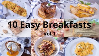 Top 10 Easy Breakfast  10道簡易早餐｜Breakfast Recipes  Breakfast Ideas  早餐食譜 [upl. by Ayotnom945]