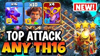 EPIC STRATEGY  Th16 Dragon Attack Strategy  Th16 Dragon  Best Th16 Attack Strategy🔥 [upl. by Ronile]