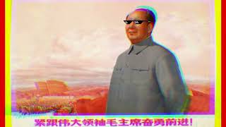 Mao Zedong propaganda Red sun in the Sky  Electro House Remix [upl. by Henleigh]