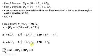 Bertrand Competition Differentiated Products and Constant Marginal Costs [upl. by Elene]