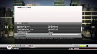 FIFA 12 MY CAMERA SETTINGS [upl. by Kimmy154]