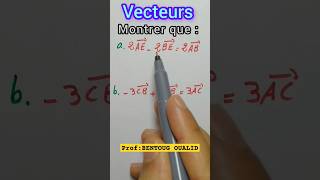 Vecteurs  relation de chasles  maths maths vecteurs mathematics chasles translation shorts [upl. by Manton]