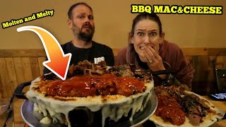 Massive BBQ MacampCheese Challenge  ManvFood  Molly Schuyler [upl. by Entwistle]