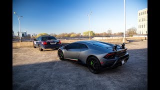 Redlining Mikes New HURACAN PERFORMANTE and telling COPS we speed [upl. by Lanita692]