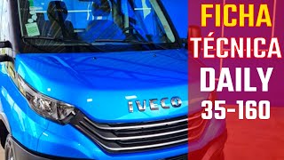 IVECO DAILY 35160 FICHA TÉCNICA COMPLETA [upl. by Shamrao]