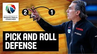 Pick and Roll Defense  Sergio Scariolo  Basketball Fundamentals [upl. by Sollars]