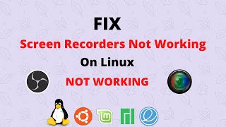 Fix Screen Recorder Not Working On Linux  FIX OBS Not Working On Ubuntu Mint Manjaro  Linux Temple [upl. by Dlonra]