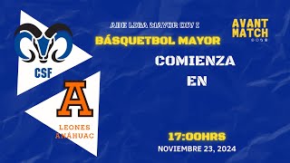 LIGA MAYOR ABE VARONIL DIV I EN VIVO 🔴  BORREGOS CSF VS LEONES ANAHUAC QUERÉTARO  AVANT MATCH [upl. by Vasta]