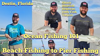 Destin Florida Beach and Pier Fishing  KOAM Outdoors Fishing [upl. by Moersch]