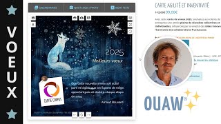 Carte de vœux entreprise 2025  Agilité inventivité et empathie  Ecard personnalisable [upl. by Rivkah]