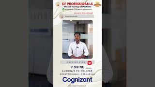 quotFrom Godavarikhani to Cognizant P Srinus Inspiring Career Transformation with SV Professionals 🎓 [upl. by Lusar701]