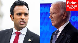 As Though They Lobotomized Him Vivek Ramaswamy Blasts Joe Biden After Debate Performance [upl. by Elvah]