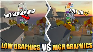 Low Graphics VS High Graphics in Arsenal  Roblox [upl. by Mortensen]