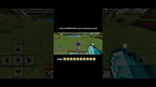 I lost my 103264 trillions year old world 🌍🥲 minecraft minecraftmeme [upl. by Moss]