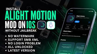 INSTALL ALIGHT MOTION PRO VERSION ON IOS🤑  HOW DOWNLOAD ALIGHT MOTION PRO WITHOUT JAILBREAK [upl. by Dopp]