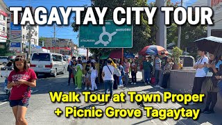 🇵🇭 TAGAYTAY CITY TOUR Philippines 2024  Town Proper Walking Tour  Picnic Grove Tagaytay [upl. by Ordep]