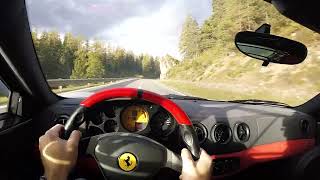 POV Ferrari Drive in Switzerland  360 Challenge Stradale with Gated Manual Gearbox by Modificata [upl. by Asfah505]