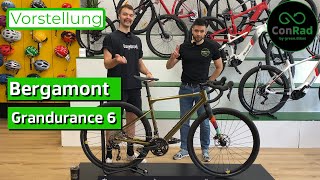 Bergamont Grandurance 6 Gravelbike Ausführliches Review ConRad 2022 [upl. by Orest994]