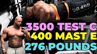 Back Day on 3500 Test C 1400 Mast E and 18iu HGH [upl. by Aleemaj]