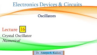 Oscillator 16 Crystal Oscillator Numerical [upl. by Atinaujnas]