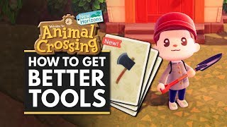 Animal Crossing New Horizons  How to Get BETTER TOOLS  Iron Axe Shovel amp More [upl. by Selij]