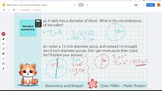 Maths Positive Home Ed Maths  More Geometry and Shape Week 3 [upl. by Ahtelahs]