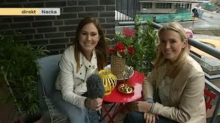 Balkongen väcks till liv hos Maria Forsblom  Nyhetsmorgon TV4 [upl. by Dupre]